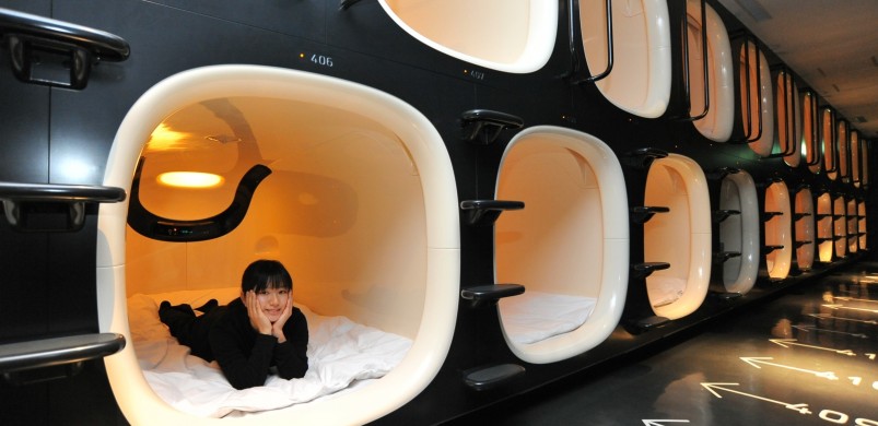 Kapszulahotelek – mert sok jó japán kis helyen is elfér