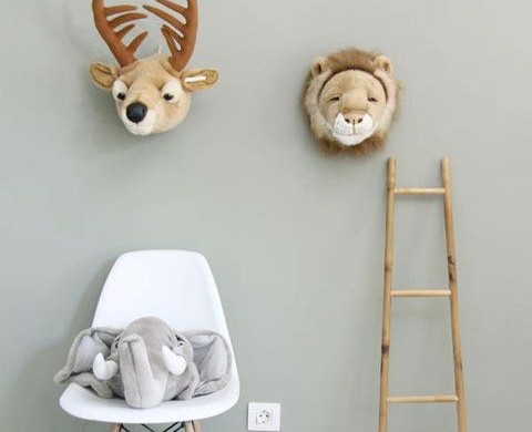 Állati trófeák a gyerekszobában