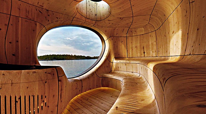 A szauna, ami szinte műtárgy