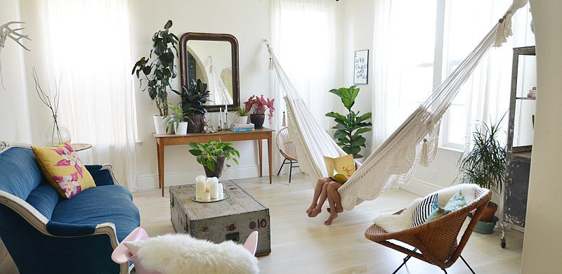 Egy „bútor” mindenek felett! Beltéri függőágy méregdrága kanapé helyett!