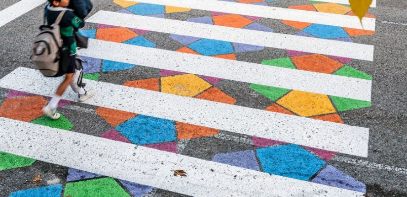 A város, ahol élünk: szemet gyönyörködtető zebrák!