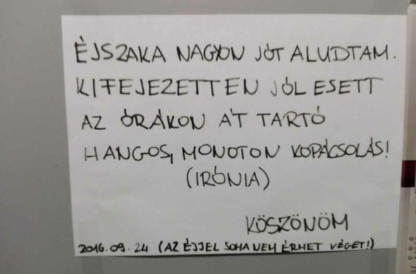 Az ön szomszédja is bunkó? Üzenjen neki!