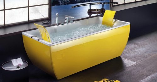 cheerful-yellow-bathtub-bathroom-interior-design