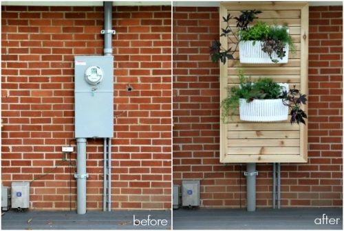 slatted-panel-with-planters-hide-electric-meter