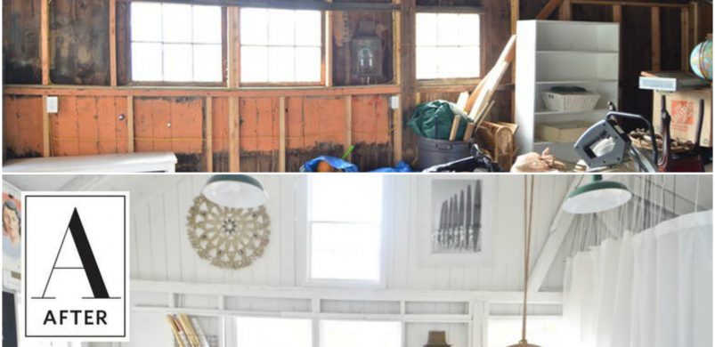 Előtte-utána: kaotikus, rendetlen fészerből hófehér álom helyiség!