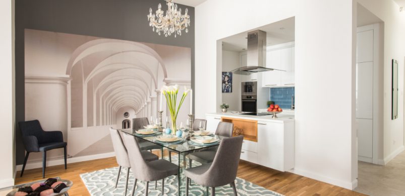 Optikai csalással növelt étkező egy eleve 109 nm-es lakásban…