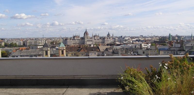 Közös tetőterasznak túros a háta? Egy szuper budai kislakás és egy elképesztő közösségi tér!