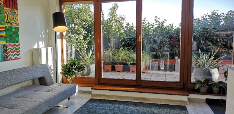 Egy szuper, panorámás, tetőteraszos lakás Középső-Ferencvárosban!