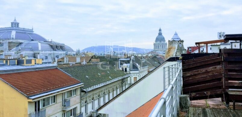 Privát tetőterasz a Bazilikánál, egy 147,5 milliós lakásban
