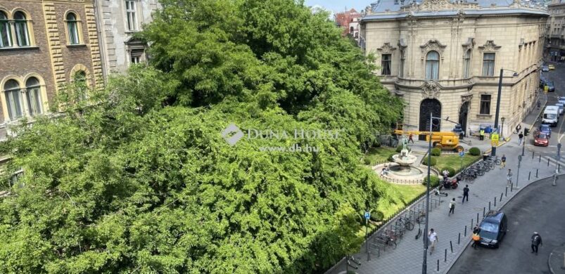 Kilátással a Központi Könyvtár palotájára