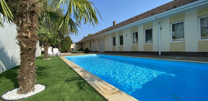 Pálmafák, medence, műfű: íme a szegedi Bérkert utca legmenőbb, eladó háza!